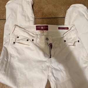 Lucky brand white sweet’n crop jeans